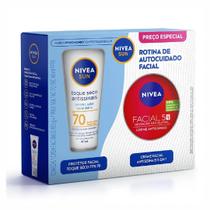 Kit Nivea Protetor Facial FPS70 Antissinais 40ML+Creme Facial Antissinais 100G