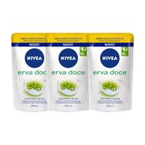 Kit Nivea Sabonete Líquido Erva Doce C/3 Sache 200ml Kit Nivea Sabonete Líquido Erva Doce C/3 Sache 200ml