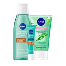 Kit Nivea Sabonete, Tônico E Creme Noturno Sua Pele Renovada, Hidratada E Radiante