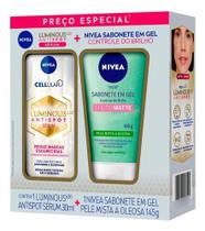 Kit Nivea Skin Care Facial Sérum Luminous + Limpeza Kit Nivea Skin Care Facial Sérum Luminous + Limpeza