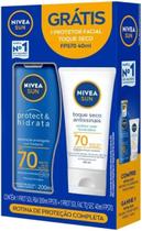 Kit Nivea Sun Protect & Hidrata FPS70 200ml + Nivea Sun Facial Toque Seco FPS70 40ml