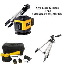 Kit Nível a Laser Profissional com tripé + Maquina de assentar Piso