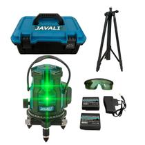Kit Nivel Laser 5 Linhas Profissional Óculos de Proteção Carregador Maleta de Transporte e 2 Baterias 5000ahm Tripé