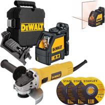 Kit Nível Laser Dewalt Dw088k Esmerilhadeira Dwe4020 220v