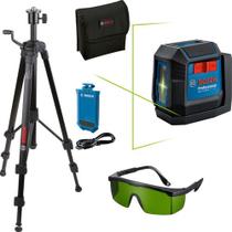 Kit Nível Laser Verde Bosch Gll 1222 G Li 12m E Tripé Bt 150