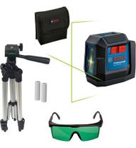 Kit Nivel Laser Verde Bosch Gll1222 G 12 Metros Tripé Óculos Kit Nivel Laser Verde Bosch Gll1222 G 12 Metros Tripé Óculos