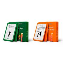 Kit Noite Animada Verdade ou Desafio O Jogo Resenha para adultos Festa Drink Game Beber baralho +18