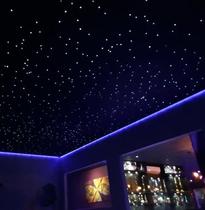 Kit Noite Estrelada 250 Fibra Ótica Efeito Estrelado Branco - Noite Estrelada