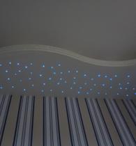 Kit Noite Estrelada 300 Fibra Ótica Efeito Estrelado Rgb Mix