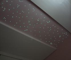Kit Noite Estrelada Fibra Ótica Efeito Estrelado 300 Cor Rgb