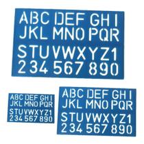 Kit Nomografo Com 3 Pecas Letras De Forma - Acrinil