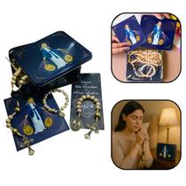 Kit Nossa Senhora das Graças Terço Pulseira e Dezena Kit Nossa Senhora das Graças Terço Pulseira e Dezena