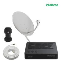 Kit Nova Antena Parabólica Digital Intelbras Ku Intelbras