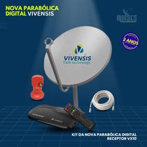 Kit Nova Antena Parabólica Digital Vivensis