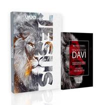 Kit Nova Bíblia Viva Leão Jesus + Devocional Tesouros de Davi Foco no Propósito