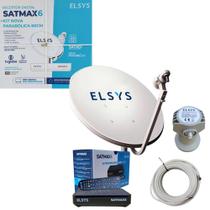 Kit Nova Parabólica Ku Hd Completa Livre Para Sempre