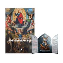 Kit Novena Quaresma Livro e Capelinha São Miguel Arcanjo Católica Terço Orações Editora Paulus - Cronos Artigos