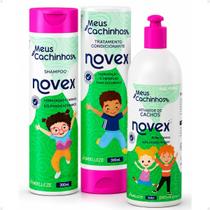 Kit Novex Meus Cachinhos 3abc: Shampoo e Tratamento Condicionante 300ml + Ativador De Cachos 500ml Kit Novex Meus Cachinhos 3abc: Shampoo e Tratamento Condicionante 300ml + Ativador De Cachos 500ml