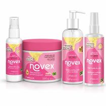 Kit Novex Ritual Dorama: Leave-In Noturno 120ml, Bruma Desembaraçante 100ml, Máscara 250g e Leave-In 10 Em 1 100g Kit Novex Ritual Dorama: Leave-In Noturno 120ml, Bruma Desembaraçante 100ml, Máscara 250g e Leave-In 10 Em 1 100g