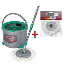 Kit Noviça 1 Mop Twister Bettanin BT1902 + 1 Refil Microfibra BT190R Kit Noviça 1 Mop Twister Bettanin BT1902 + 1 Refil Microfibra BT190R