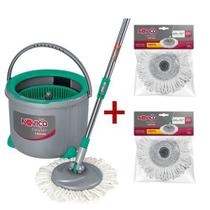 Kit Noviça 1 Mop Twister Bettanin BT1902 + 2 Refil Microfibra BT190R Kit Noviça 1 Mop Twister Bettanin BT1902 + 2 Refil Microfibra BT190R