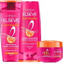 Kit Novo Liso Dos Sonhos Loreal Elseve Mascara Alinhadora