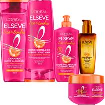 Kit Novo Liso Sonhos Mascara AHA Óleo Extraordináro Elseve