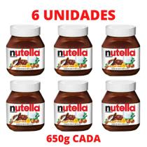 Kit Nutella Creme De Avelã Ferrero 650g - 6un