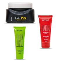 kit nutrat hair dress 200 ml + nutraplex 250 + umid trat 250 ml
