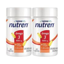 Kit Nutren Ômega 3 1000g Nestlé Com 2 Unidades De 60 Cápsulas Cada