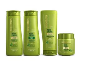 Kit Nutri Cachos Cabelos Cacheados Hidrata E Define 4 Produtos - Bio Extratus Kit Nutri Cachos Cabelos Cacheados Hidrata E Define 4 Produtos - Bio Extratus