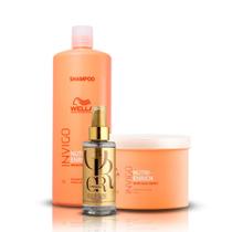 Kit Nutri-Enrich Shampoo, Máscara + Oil reflections - Wella