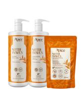 Kit Nutri Waves Shampoo Condicionador e Refil Creme de Pentear Apice