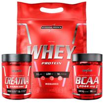 Kit Nutri Whey 907g + Creatina 60 Caps + Bcaa 90 Caps Integral