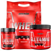 Kit Nutri Whey 907g + Creatina 60 Caps + Glutamina 300g Integral