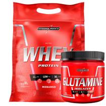 Kit Nutri Whey Protein 907g + Glutamina 300g Integralmedica