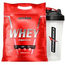 Kit Nutri Whey Protein 907g Refil + Coqueteleira Integralmedica