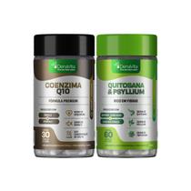 Kit NutriBalance - Coenzima Q10, Ômega 3, Vitamina E + Quitosana e Psyllium - Denavita