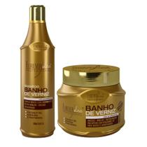 Kit Nutrição Banho de Verniz Shampoo 500ml + Máscara 250g Forever Liss