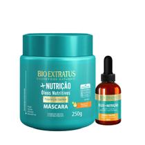 Kit +Nutrição Bio Extratus Máscara 250g e Óleo 40ml Repara Kit +Nutrição Bio Extratus Máscara 250g e Óleo 40ml Repara