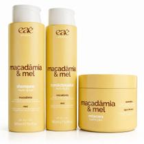 Kit Nutrição Capilar Macadâmia & Mel 3 Passos Eaê! Brazil