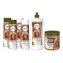 Kit Nutrição Capilar SOS Cachos Azeite de Oliva - 6 Produtos