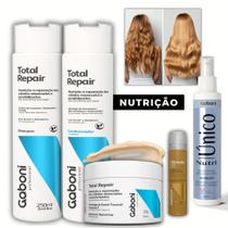 Kit Nutrição e Reparação Imediata 5 produtos Total Repair Gaboni