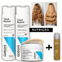 Kit Nutrição e Reparação Imediata com Ampola Total Repair Gaboni Kit Nutrição e Reparação Imediata com Ampola Total Repair Gaboni