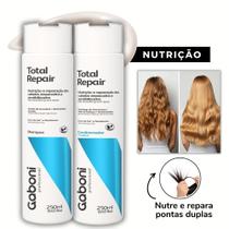 Kit Nutrição e Reparação Imediata Shampoo + Condicionador Total Repair Gaboni
