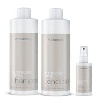 Kit nutrição fatal duo 1l e leave-in 200g madamelis