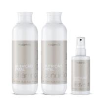 Kit nutrição fatal duo 250ml e leave-in 200g madamelis