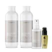Kit nutrição fatal duo 250ml, leave-in 200g e óleo de argan 35ml