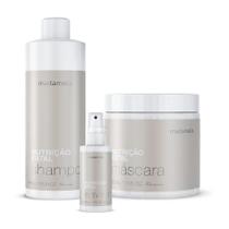 Kit nutrição fatal shampoo 1l, máscara 500g e leave-in 200g