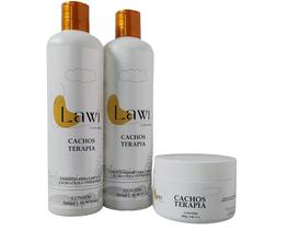 Kit Nutrição Lawi shampoo condicionador mascara cachos terapia Kit Nutrição Lawi shampoo condicionador mascara cachos terapia